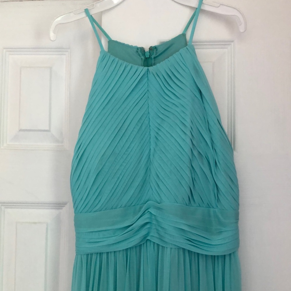 Elegant Turquoise Halter Formal Dress